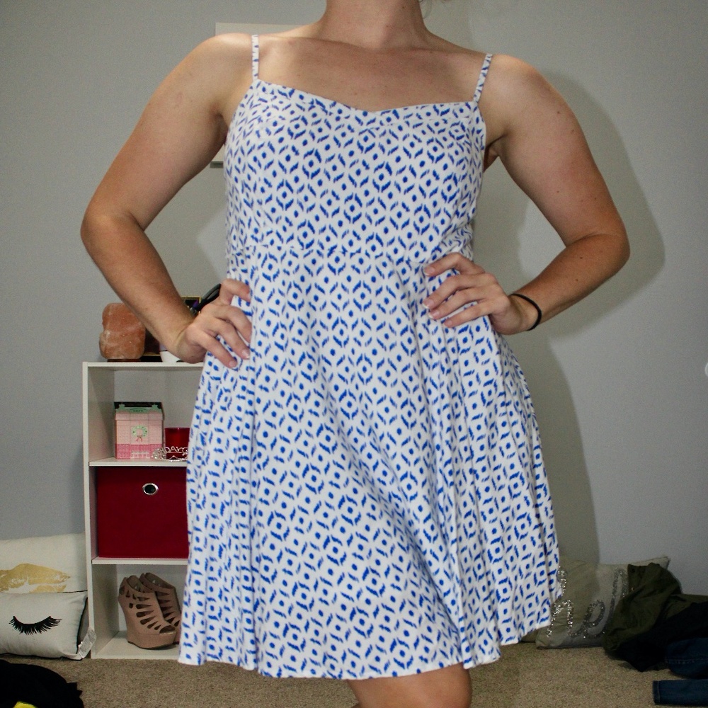 Old Navy Blue and White sundress